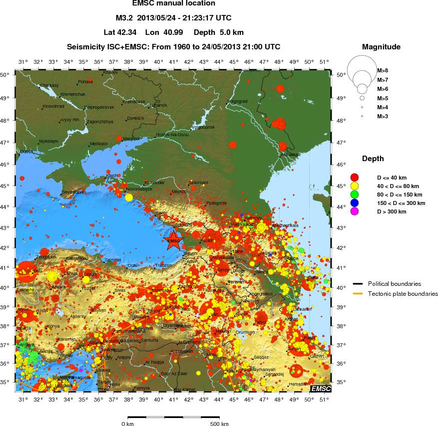 wide historical seismicity