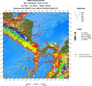 wide historical seismicity