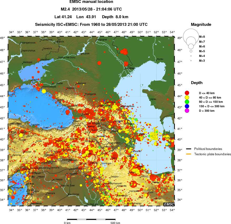 wide historical seismicity
