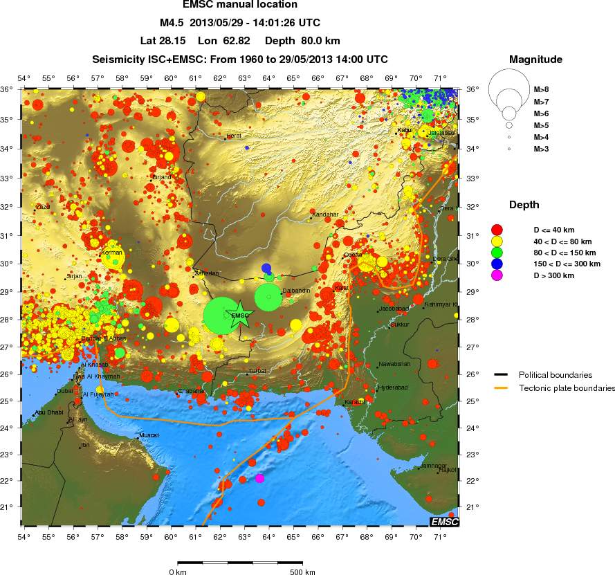 wide historical seismicity