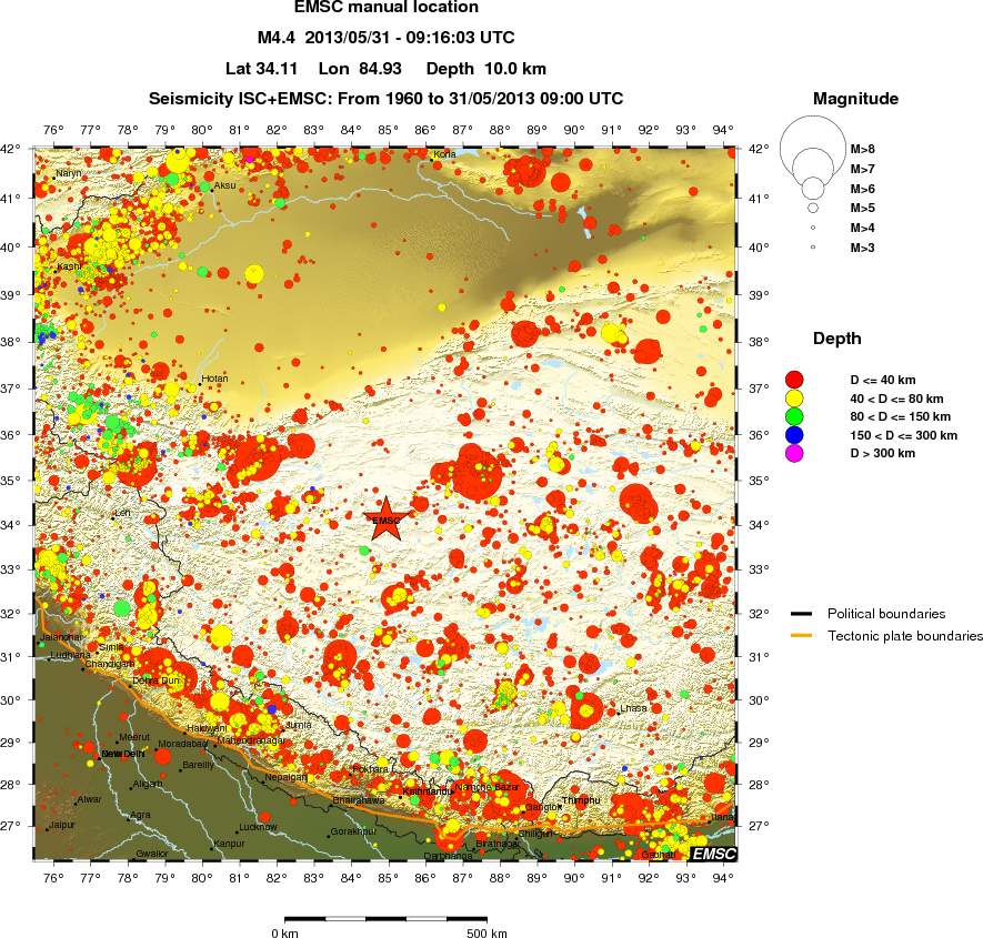 wide historical seismicity