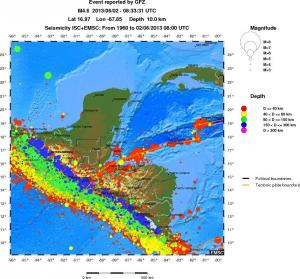 wide historical seismicity