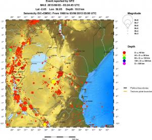 wide historical seismicity