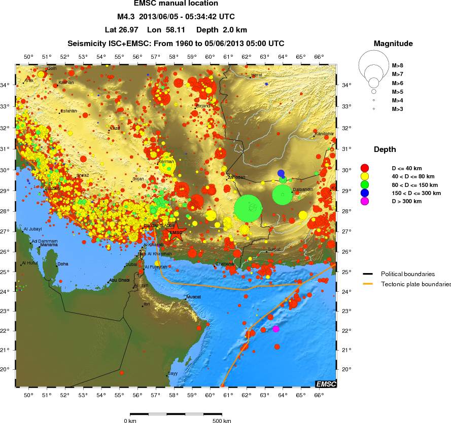 wide historical seismicity