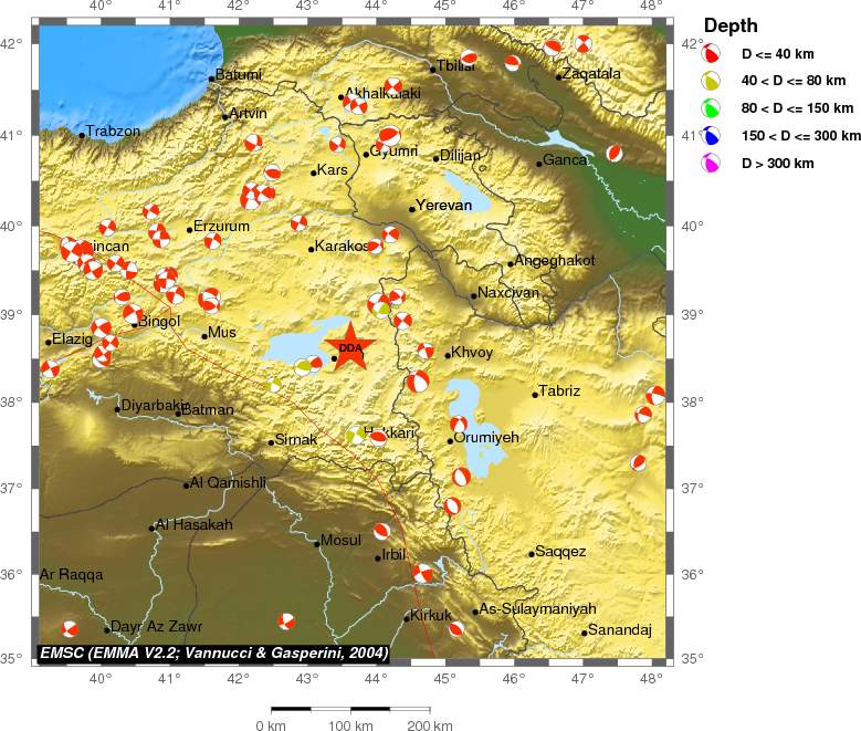 Regional moment Tensor
