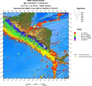 wide historical seismicity