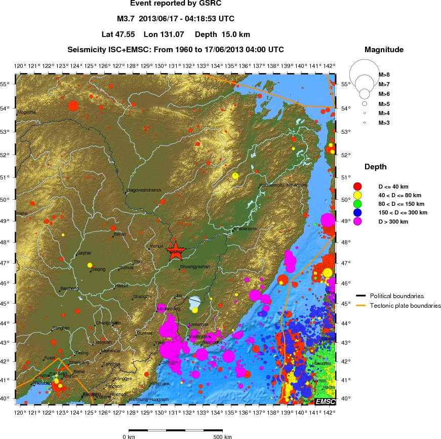 wide historical seismicity