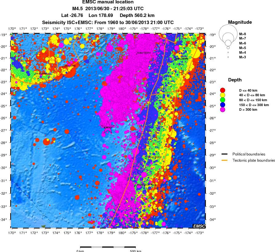 wide historical seismicity