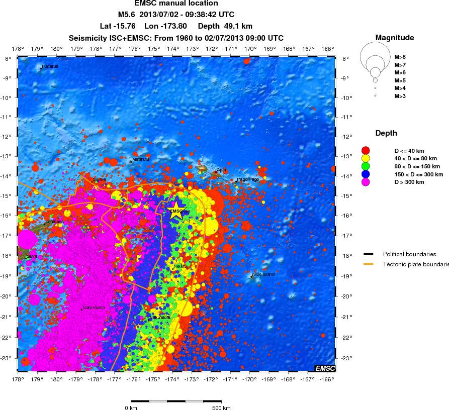 wide historical seismicity