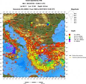 wide historical seismicity