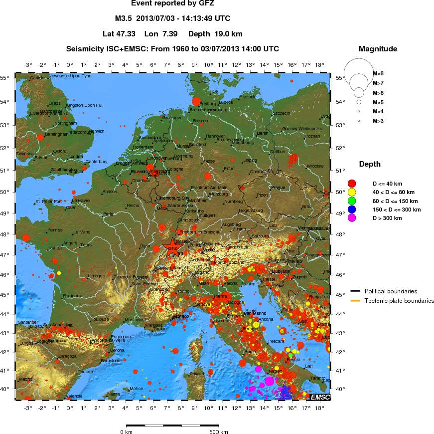 wide historical seismicity