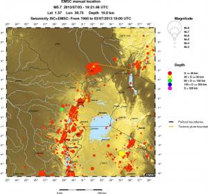 wide historical seismicity