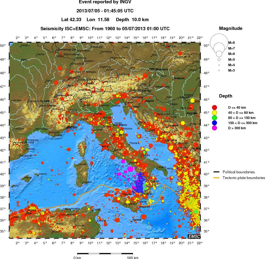 wide historical seismicity