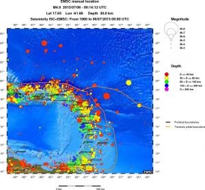 wide historical seismicity