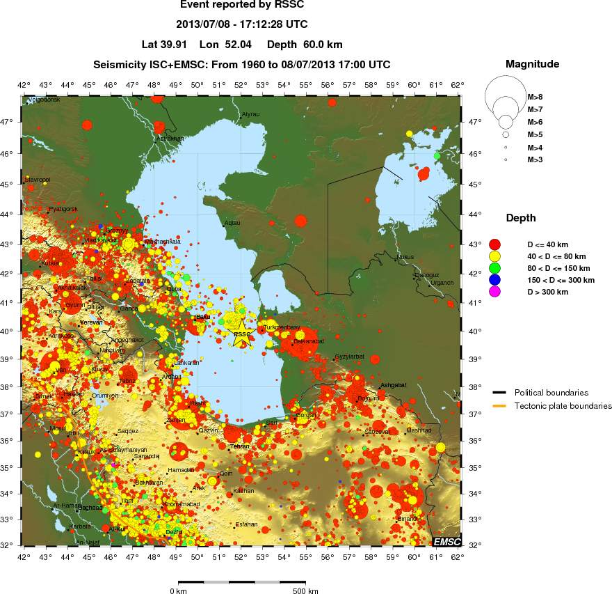 wide historical seismicity