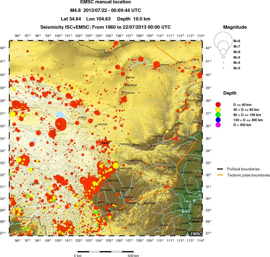 wide historical seismicity