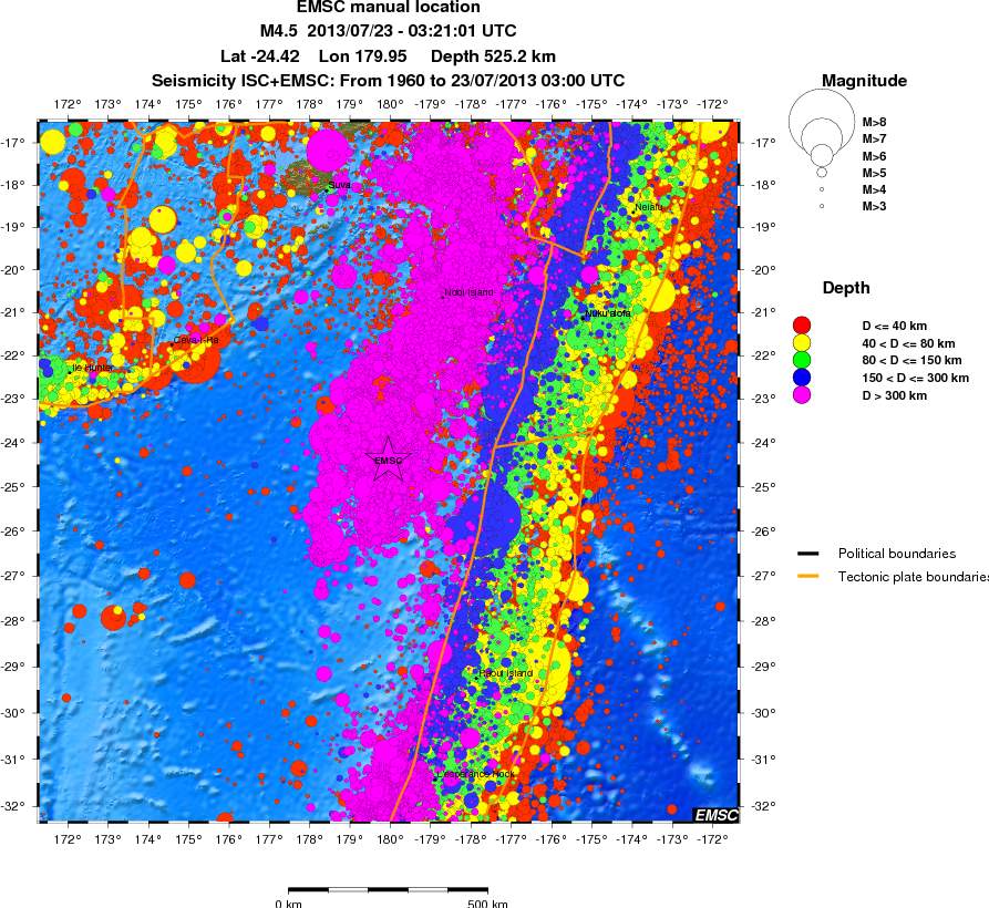 wide historical seismicity