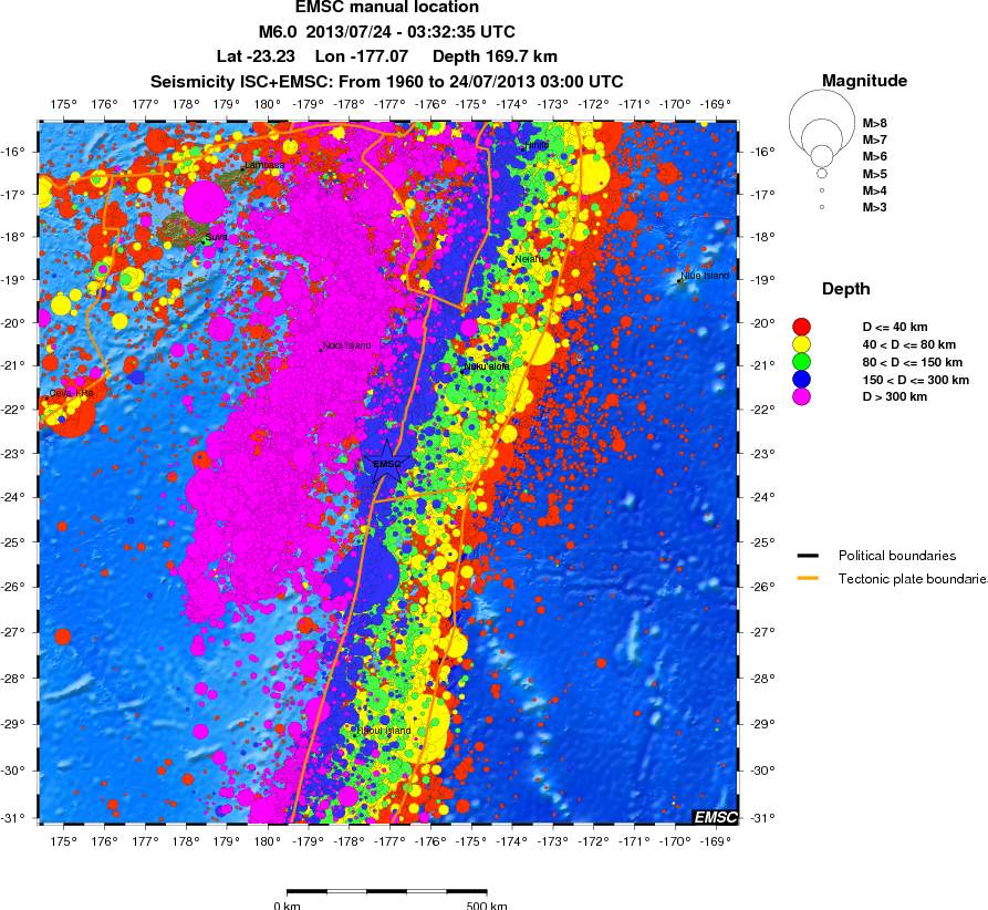 wide historical seismicity