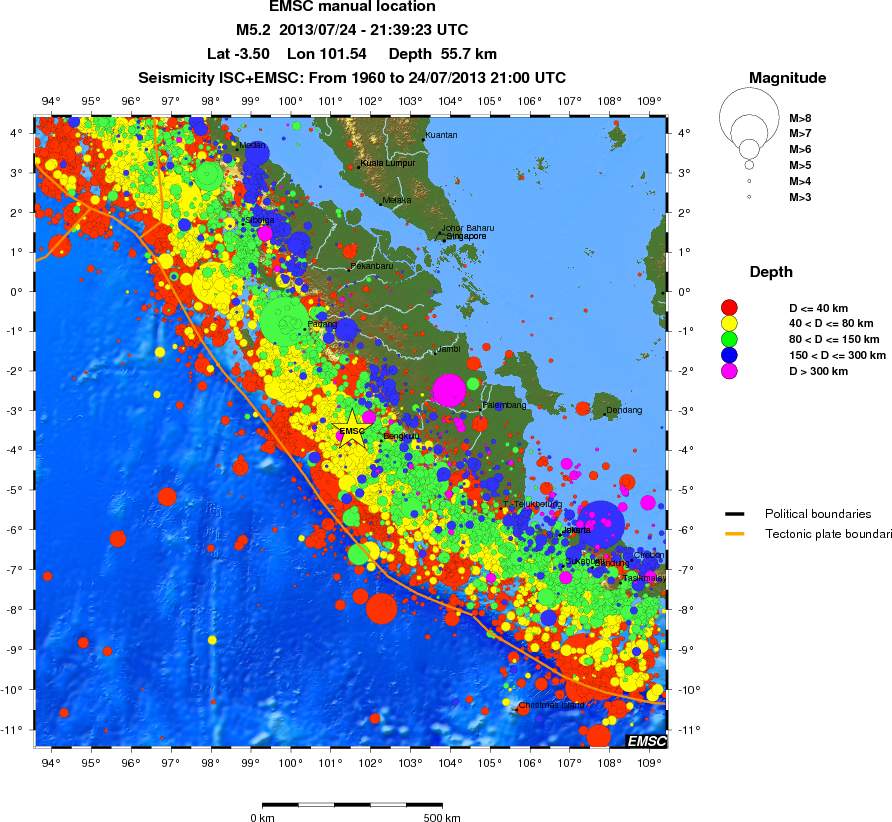 wide historical seismicity