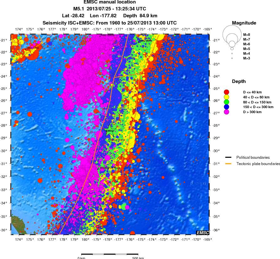 wide historical seismicity