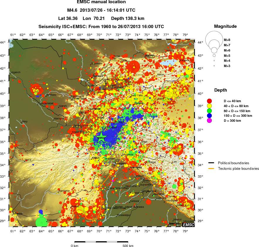 wide historical seismicity