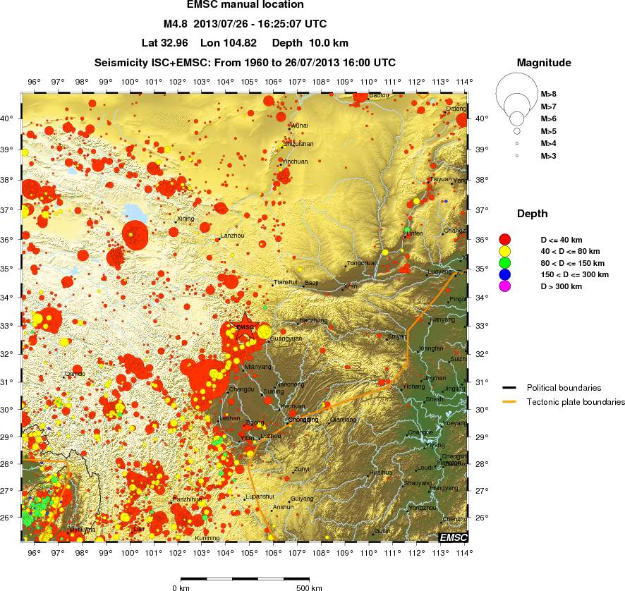 wide historical seismicity