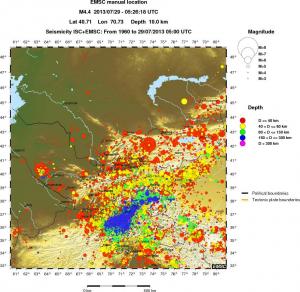 wide historical seismicity