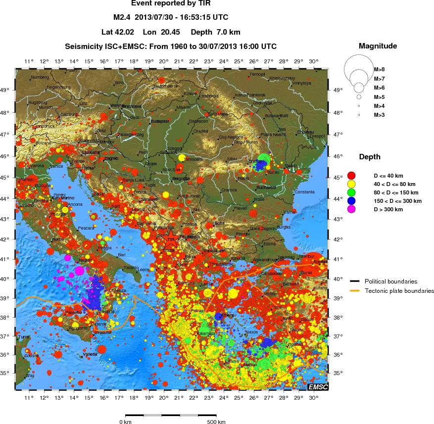 wide historical seismicity