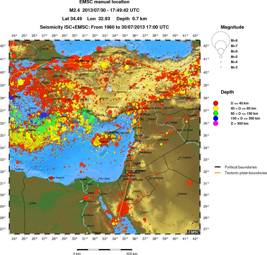 wide historical seismicity