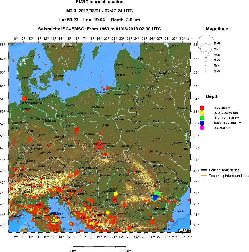 wide historical seismicity