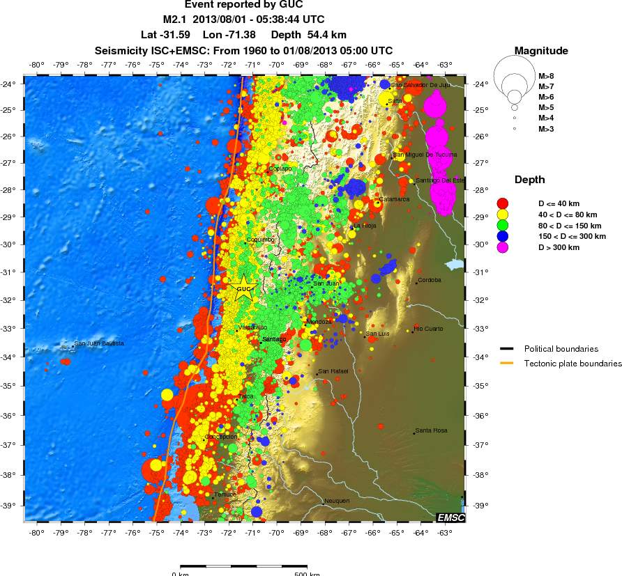 wide historical seismicity