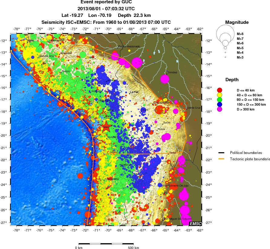 wide historical seismicity