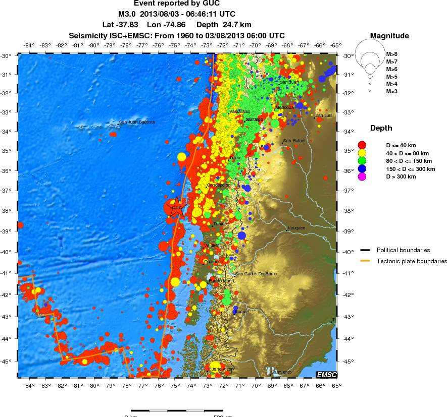 wide historical seismicity