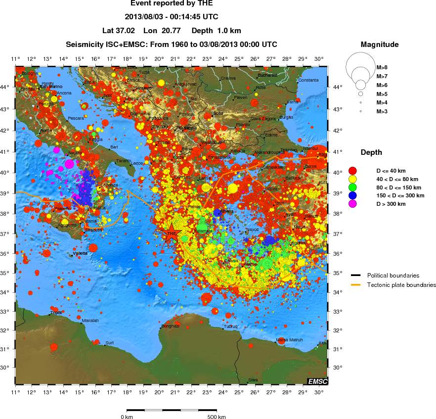 wide historical seismicity