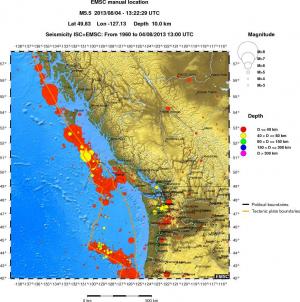 wide historical seismicity