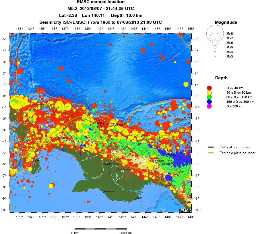 wide historical seismicity