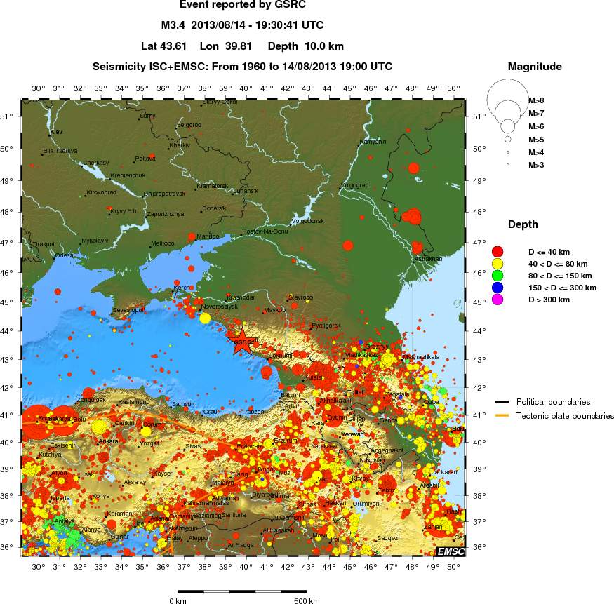 wide historical seismicity