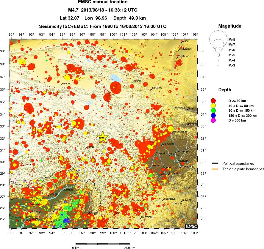 wide historical seismicity