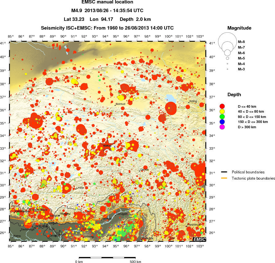 wide historical seismicity