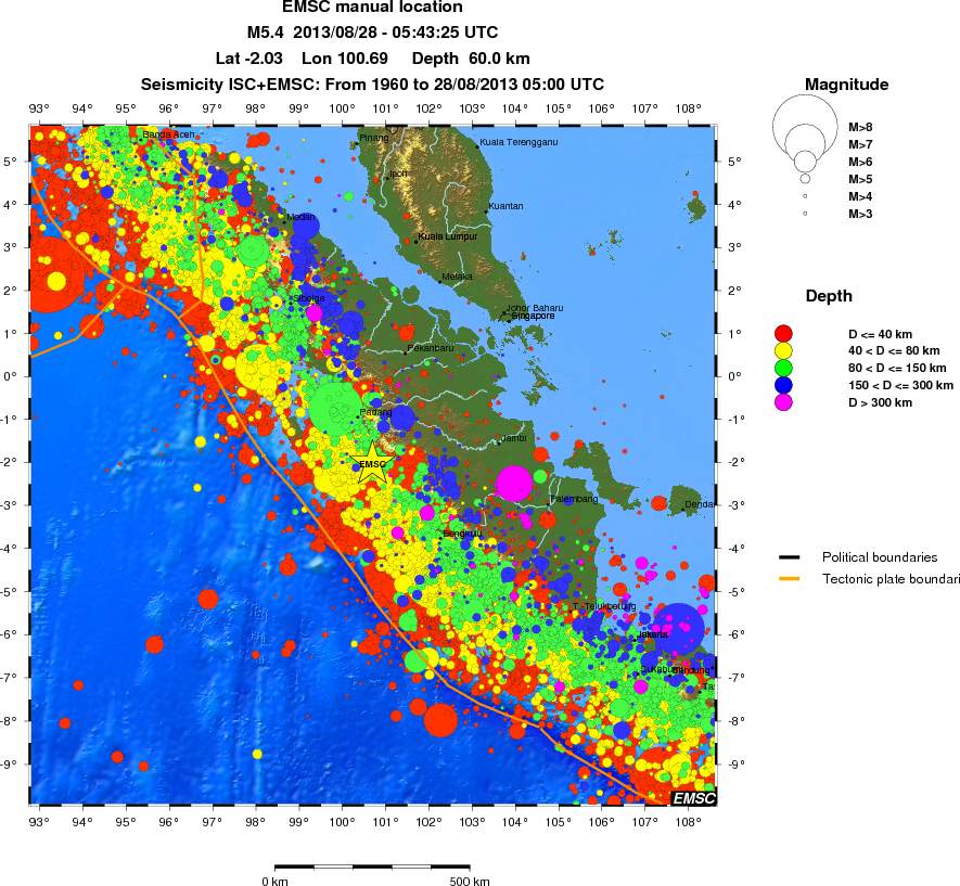 wide historical seismicity