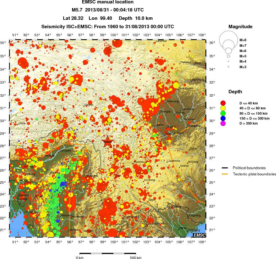 wide historical seismicity