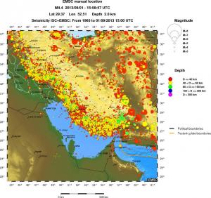 wide historical seismicity