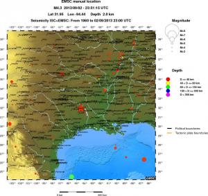 wide historical seismicity