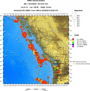 wide historical seismicity