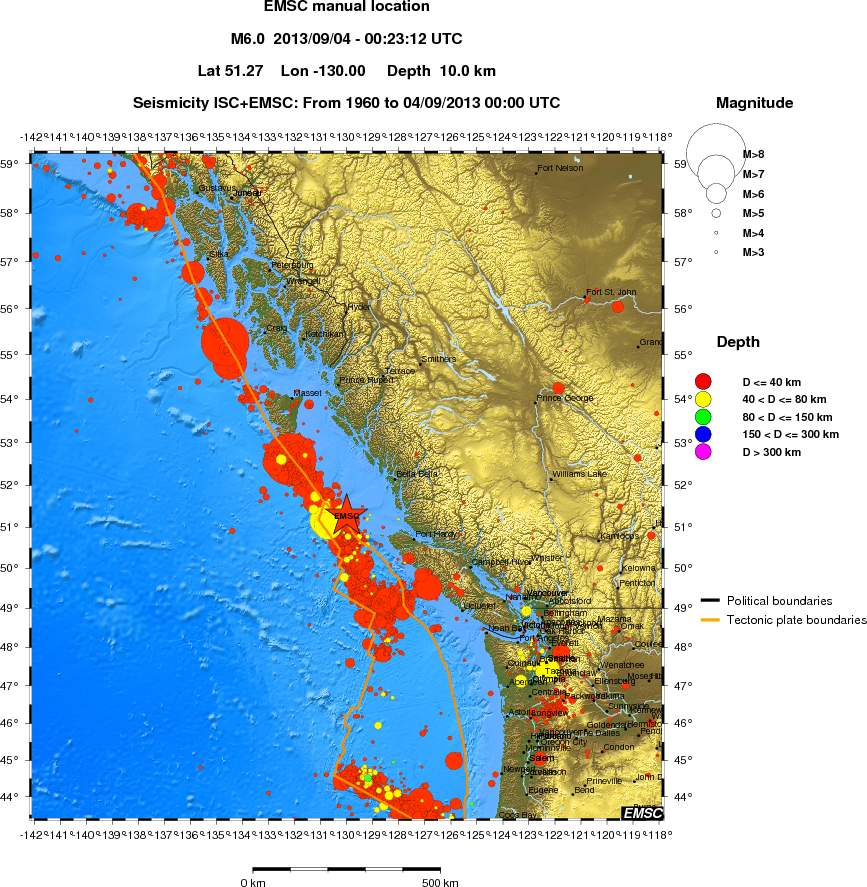 wide historical seismicity