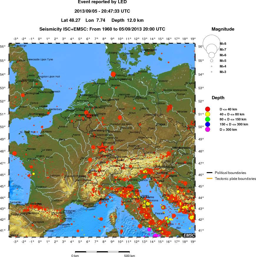 wide historical seismicity