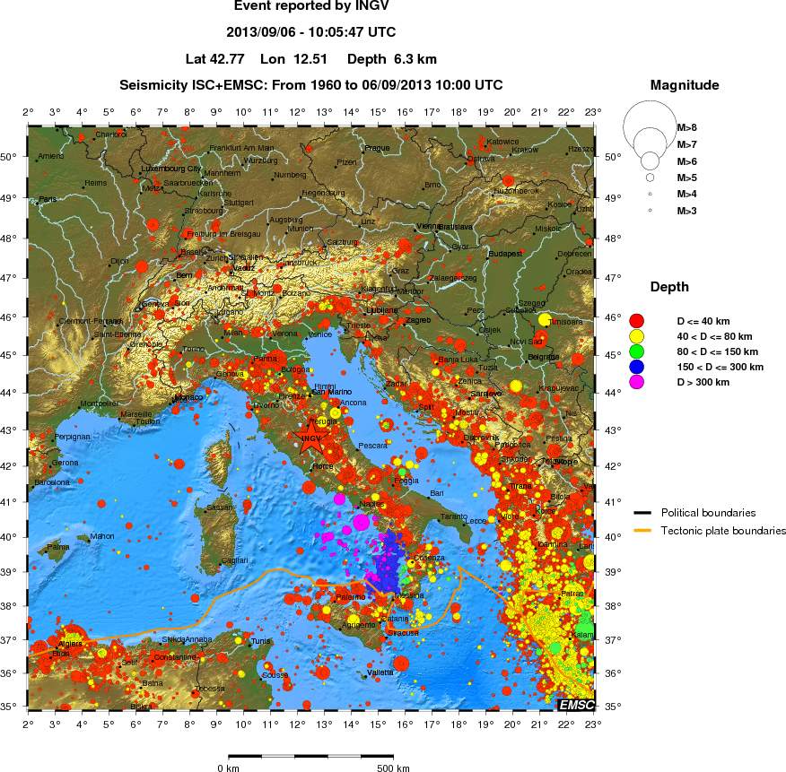 wide historical seismicity