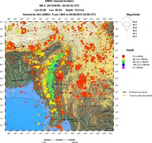 wide historical seismicity