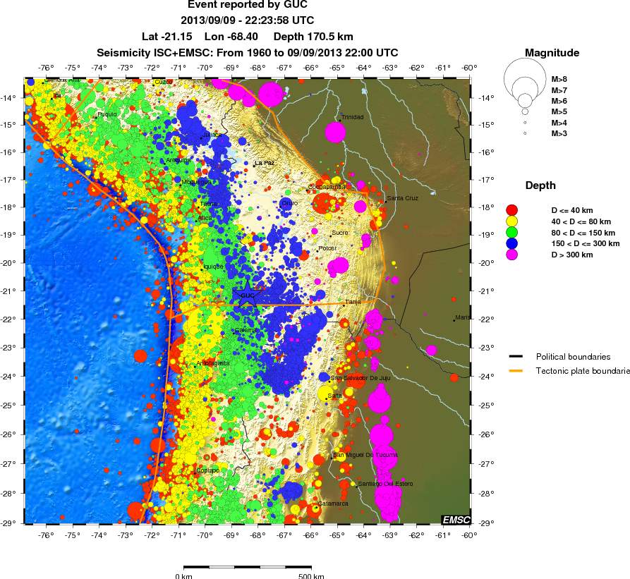 wide historical seismicity
