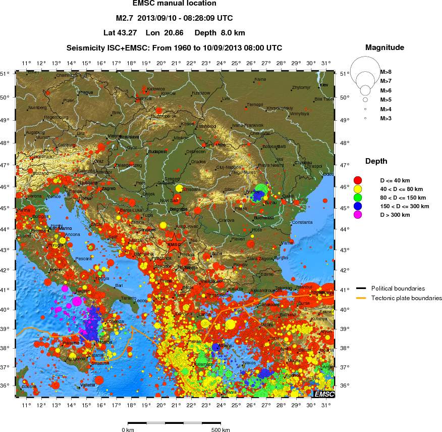 wide historical seismicity